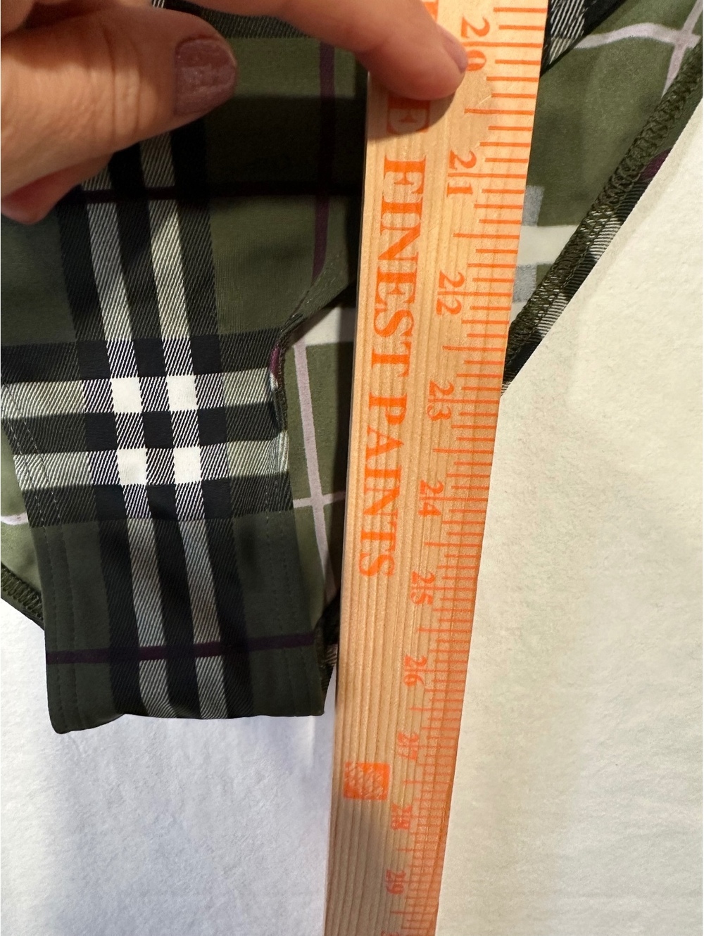 Burberry London Vintage Green Plaid One Piece Swimsuit Made in Italy M - Picture 2 of 6